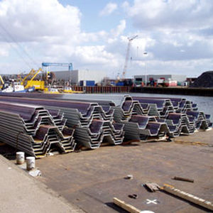 Palplanche berlinoise - Ballast Nedam - en métal / de renfort