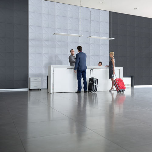 Panneau acoustique pour plafond - VICWALLPAPER TRIANGLES  - Vicoustic - Innovative Acoustic Solutions - pour mur / en tissu / en PET