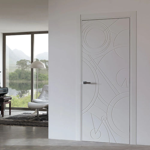 Porte d'intérieur - Costellazioni - Bertolotto Porte - en bois / en verre trempé / battante