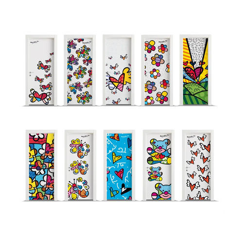 Porte d'intérieur - Britto Loves  - Bertolotto Porte - en bois / battante / coulissante