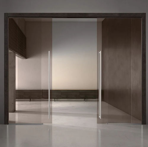 Porte d'intérieur - Alaska  - Bertolotto Porte - en verre trempé / battante / coulissante