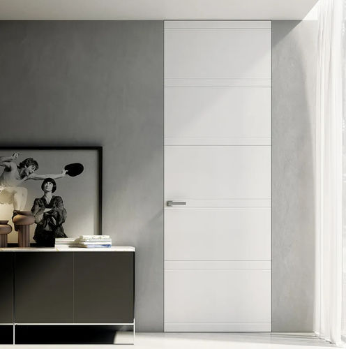 Porte d'intérieur - Filomuro Plus - Bertolotto Porte - en MDF / battante / contemporaine