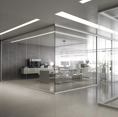 Cloison amovible - Area System - Bertolotto Porte - en aluminium / professionnelle / de bureau