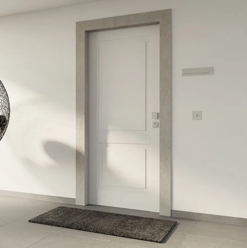 Porte d'entrée - Florence - Bertolotto Porte - en acier / battante / contemporaine