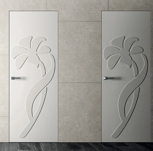 Porte d'intérieur - Filomuro Media Natura 3D Orchidea - Bertolotto Porte - en MDF / en aluminium / battante