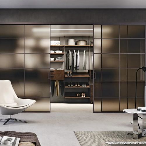 Système coulissant en verre - PLANA SYSTEM NEVADA - Bertolotto Porte - en aluminium / pour porte / pour porte en verre