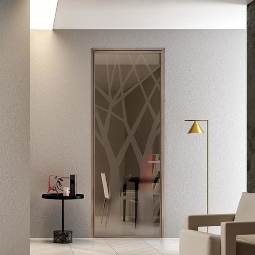 Porte d'intérieur - MINI TALL GLASS BRONZE - Bertolotto Porte - en aluminium / en verre trempé / en verre