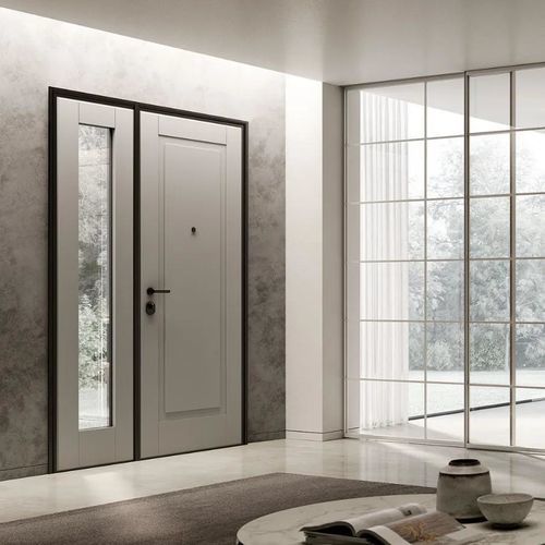 Habillage de porte en bois - LP1 - Bertolotto Porte - en pin / en verre dépoli / MDF