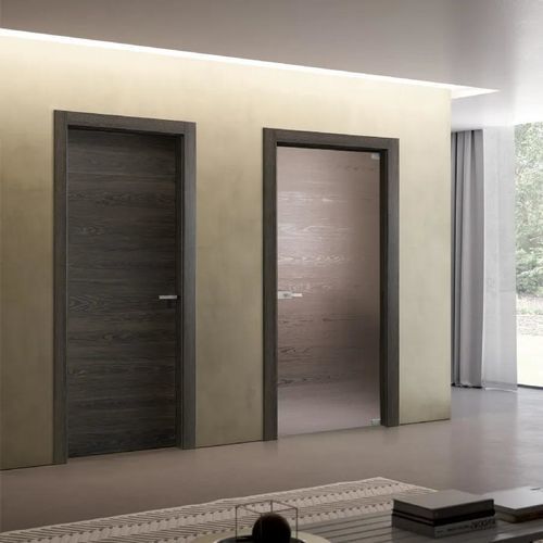 Porte d'intérieur - MATERIK 111M BRUNO - Bertolotto Porte - en MDF / en mélaminé / coulissante