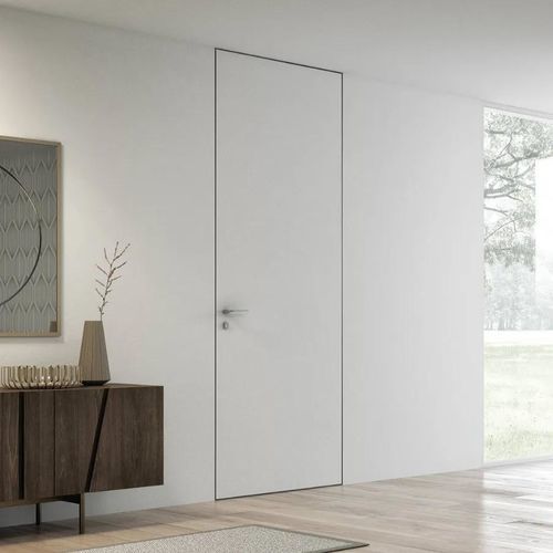 Porte d'intérieur - MINIMA - Bertolotto Porte - aluminium / en bois massif / battante