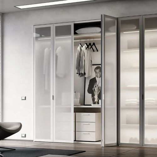 Armoire modulable - SPACEWALL - Bertolotto Porte - coulissante / design / en aluminium