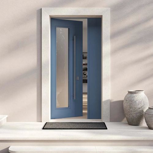 Porte d'entrée - REGULAR SP02 - Bertolotto Porte - aluminium / battante / 1 vantail