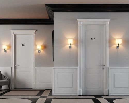 Porte d'intérieur - BISTAR 30 PANTOQUADRA LP14 - Bertolotto Porte - en stratifié / en placage de bois / en placage de bois