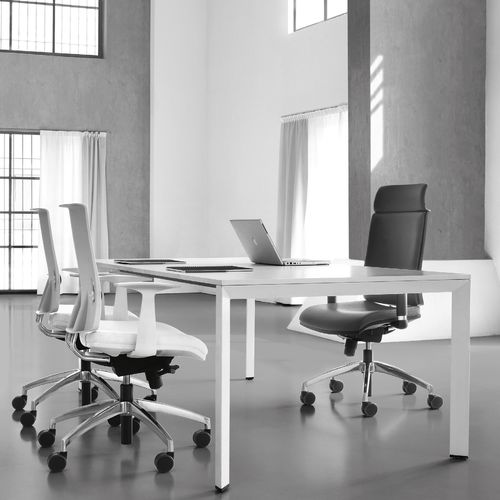 Fauteuil de direction contemporain - ZERO7 - Aresline - en cuir / en plastique / avec repose-tête