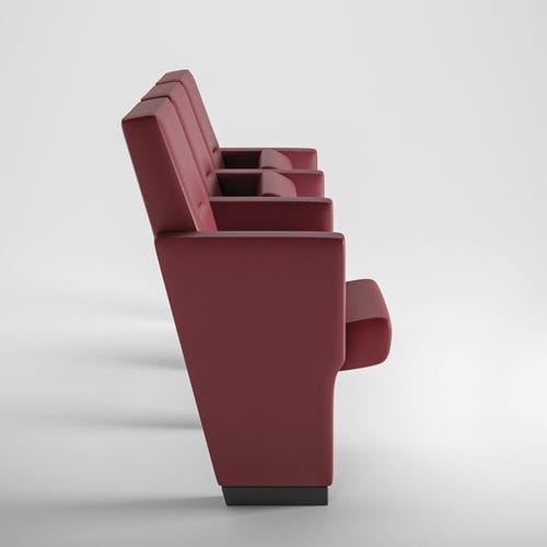 Fauteuil d'auditorium contemporain - ROYALE - Aresline - en cuir / pliant / à tablette