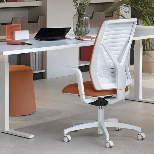 Chaise de bureau contemporaine - DOTWAY  - Aresline - en tissu / en plastique / avec piètement en aluminium