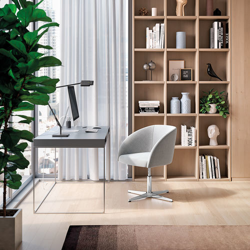 Chaise visiteur contemporaine - VENTUNO - Aresline - d'intérieur / en tissu / avec piètement en acier