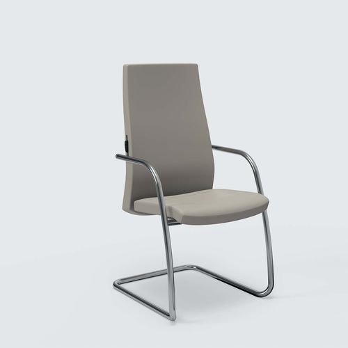 Chaise visiteur contemporaine - TRENDY - Aresline - aluminium / en polypropylène / en polyuréthane