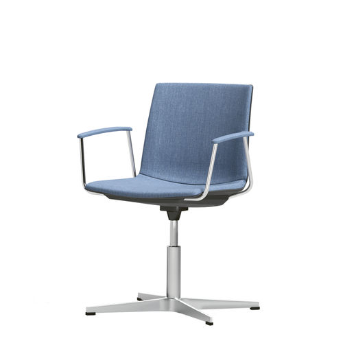 Chaise de bureau contemporaine - AIRA - Aresline - d'intérieur / en aluminium poli / avec piètement en métal
