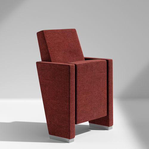 Fauteuil d'auditorium contemporain - TIME - Aresline - en tissu / en bois / avec prise de courant intégrée