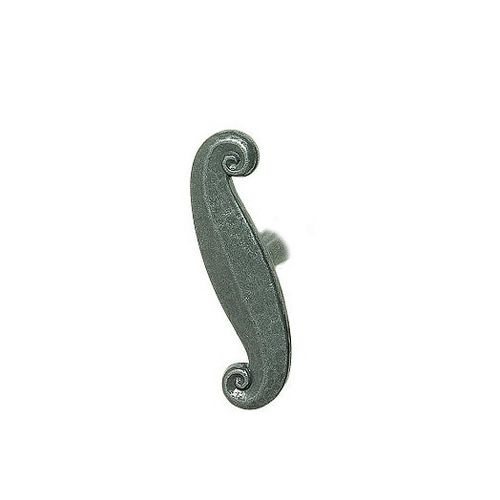Bouton de meuble classique - CASTEL FEUILLE - BRIONNE - en laiton / en fer