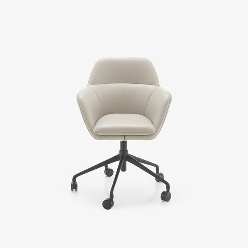 Fauteuil de bureau contemporain - Amédée Carver - Ligne Roset France - en tissu / en cuir / à hauteur réglable