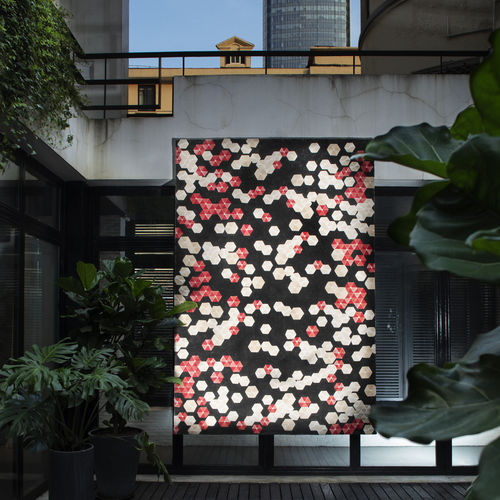 Tapis contemporain - Applique  - Tai Ping Carpets - géométrique / en laine / en soie