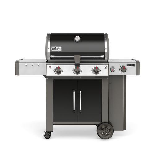 Barbecue à gaz - GENESIS® II LX E-340 GBS® - Weber EUROPE - sur roulettes / en fonte d'aluminium / en acier