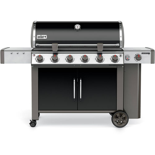 Barbecue à gaz - GENESIS® II LX E-640 GBS® - Weber EUROPE - sur roulettes / en fonte d'aluminium / en acier