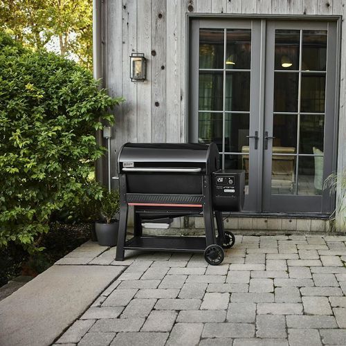 Barbecue à granulés de bois - SEARWOOD&reg; XL - Weber EUROPE - sur roulettes / de table / en acier