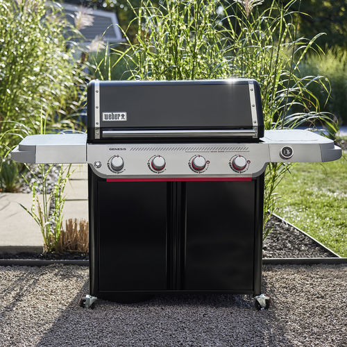 Barbecue à gaz - GENESIS&reg; EX-425W - Weber EUROPE - sur roulettes / en acier / en fonte