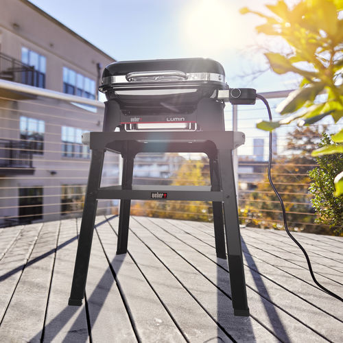 Barbecue électrique - LUMIN&reg; COMPACT - Weber EUROPE - fixe / en acier / en fonte
