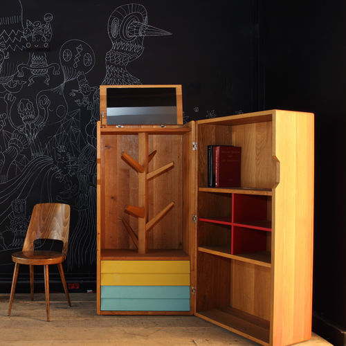 Malle armoire - REMIX - Hans Hansen Furniture - design scandinave / en chêne / en MDF