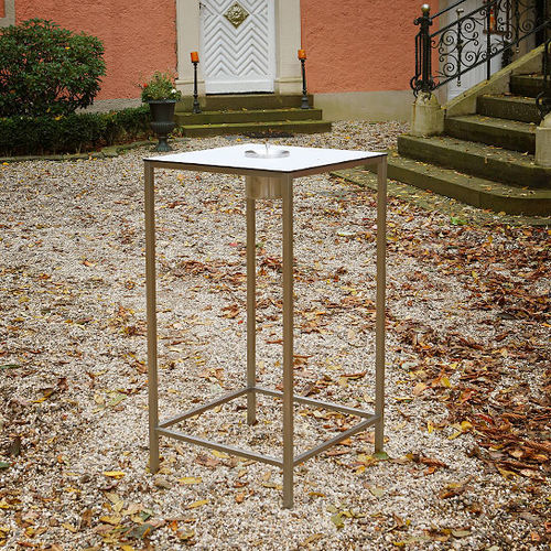 Table mange-debout contemporaine - HR 22 SIMPLE - Hans Hansen Furniture - en HPL / en bois massif / en verre