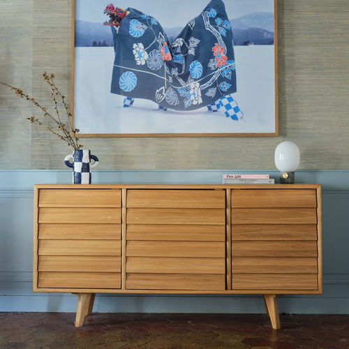Buffet design scandinave - REMIX - Hans Hansen Furniture - en chêne / avec tiroirs / à portes battantes