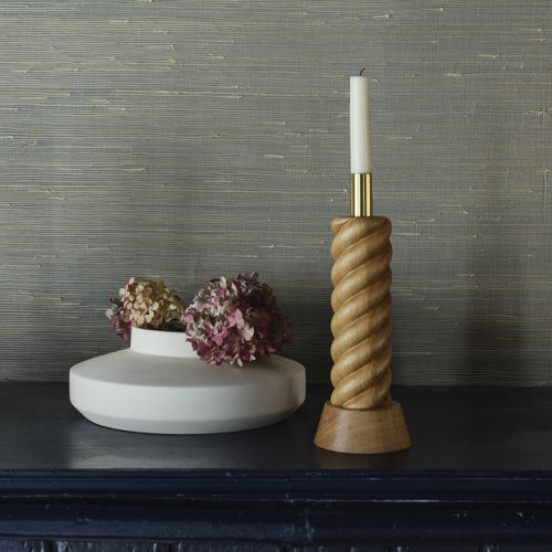 Bougeoir en laiton - CRAFT - Hans Hansen Furniture - en chêne