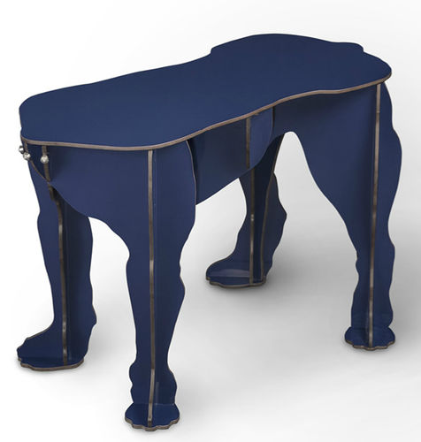 Banquette design original - REX - Ibride - en HPL / bleue