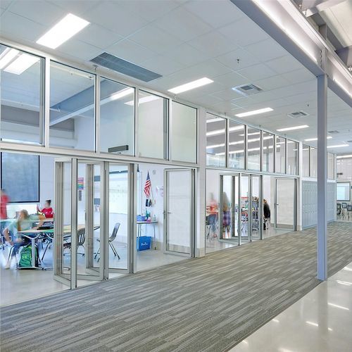 Cloison coulissante-empilable - NW 645 - NanaWall - pliante / vitrée / en aluminium