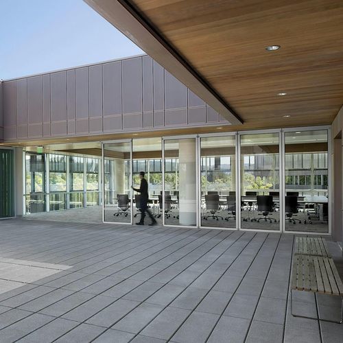 Baie vitrée coulissante-empilable - HSW60 - NanaWall - pliante / structure en aluminium / à double vitrage