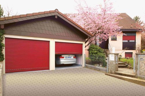 Porte de garage sectionnelle - ALTO XL - LAKAL - en aluminium / automatique