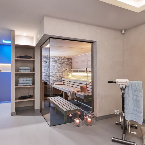Sauna infrarouge - DESIGNER - Freixanet Wellness - résidentiel / en bois / en verre