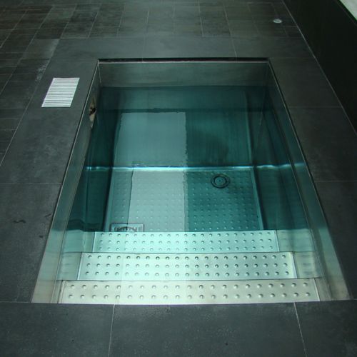 Spa de nage encastrable - Freixanet Wellness - rectangulaire / 3 places / en inox