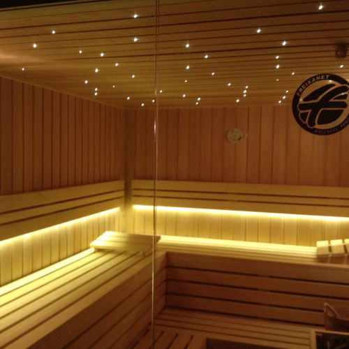 Plafonnier contemporain - STAR-STUDDED SKY - Freixanet Wellness - en verre / à LED / pour sauna
