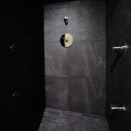 Douche à vapeur - WELLPRO - Freixanet Wellness - en acier inoxydable / avec porte battante / rectangulaire