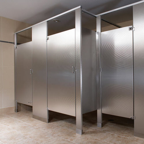 Cabine sanitaire pour WC - STAINLESS STEEL PARTITIONS - Bradley - pour intérieur