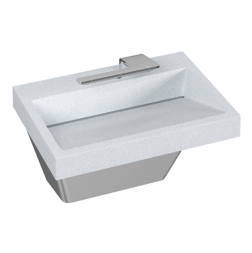 Lave-mains suspendu - LVQD series - Bradley - rectangulaire / en céramique / en métal