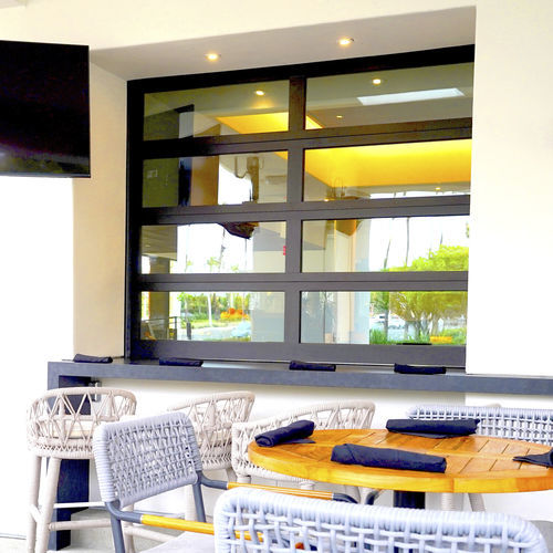 Fenêtre en aluminium anodisé - VERTISTACK™ CLEAR - Cornell - coulissante-empilable / à double vitrage / 2 vantaux