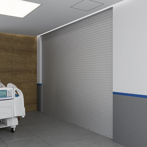 Porte industrielle enroulable - EXAM ROOM COUNTER - Cornell - en acier galvanisé / en acier inoxydable / en aluminium extrudé