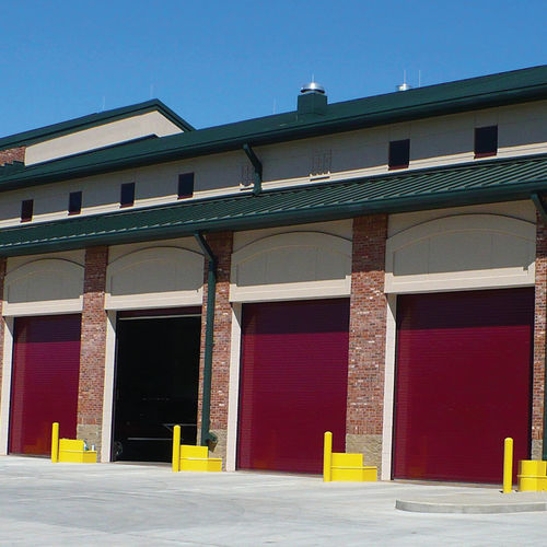 Porte industrielle enroulable - WIND-MASTER®  - Cornell - en acier / en acier inoxydable / automatique