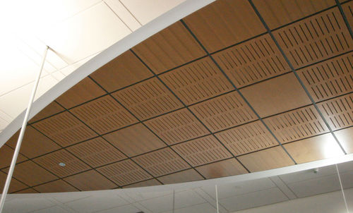Faux-plafond en bois - ALURATONE - Rulon company - en panneaux / acoustique